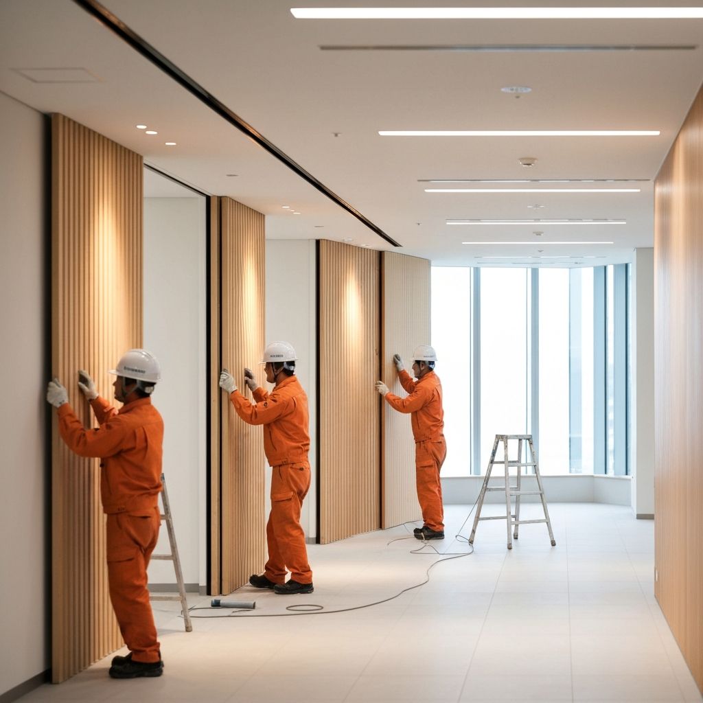 内装仕上工事の様子